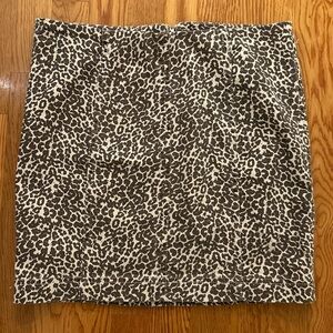 Free People Leopard Skirt Size 8